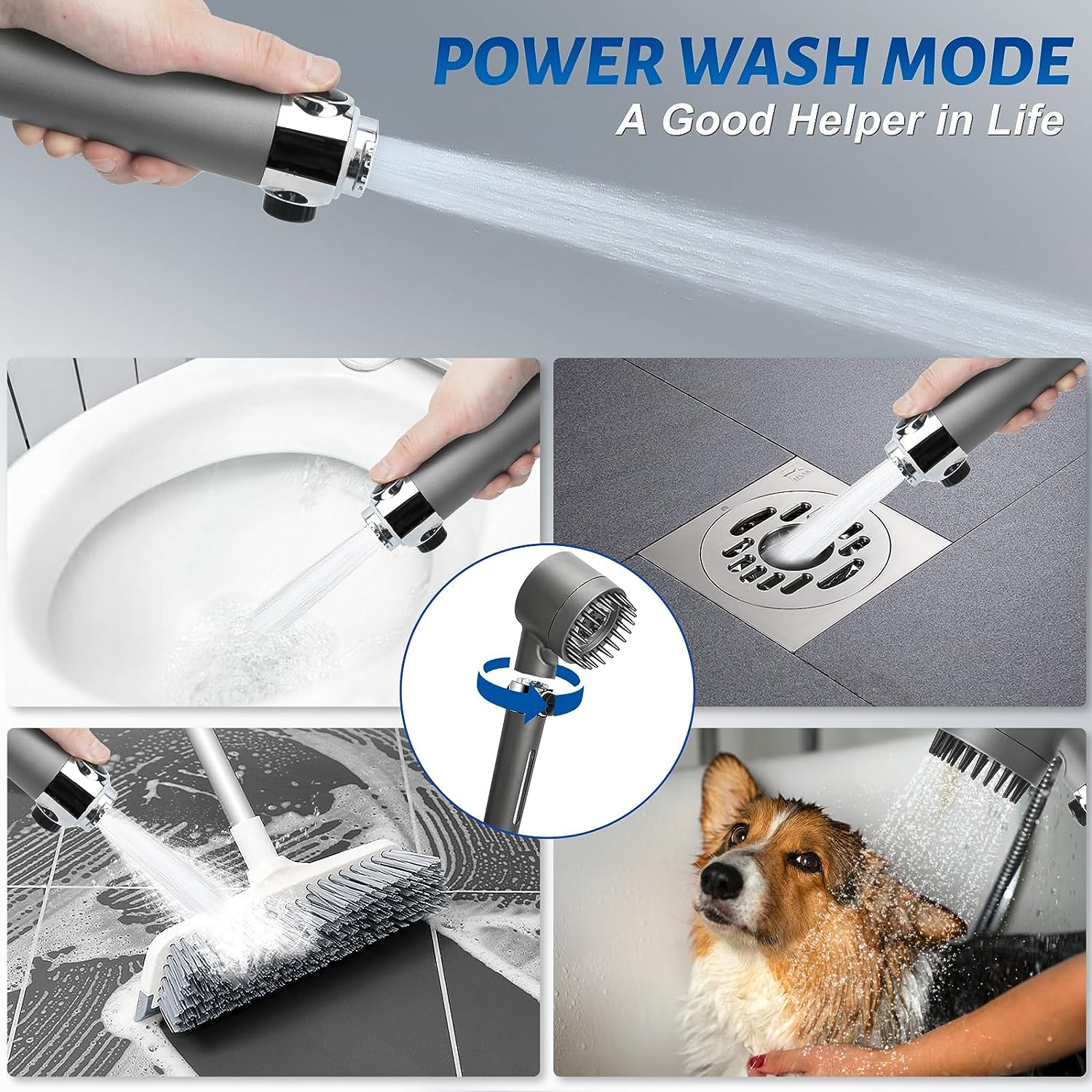 PET MASSAGING SHOWER HEAD #59798