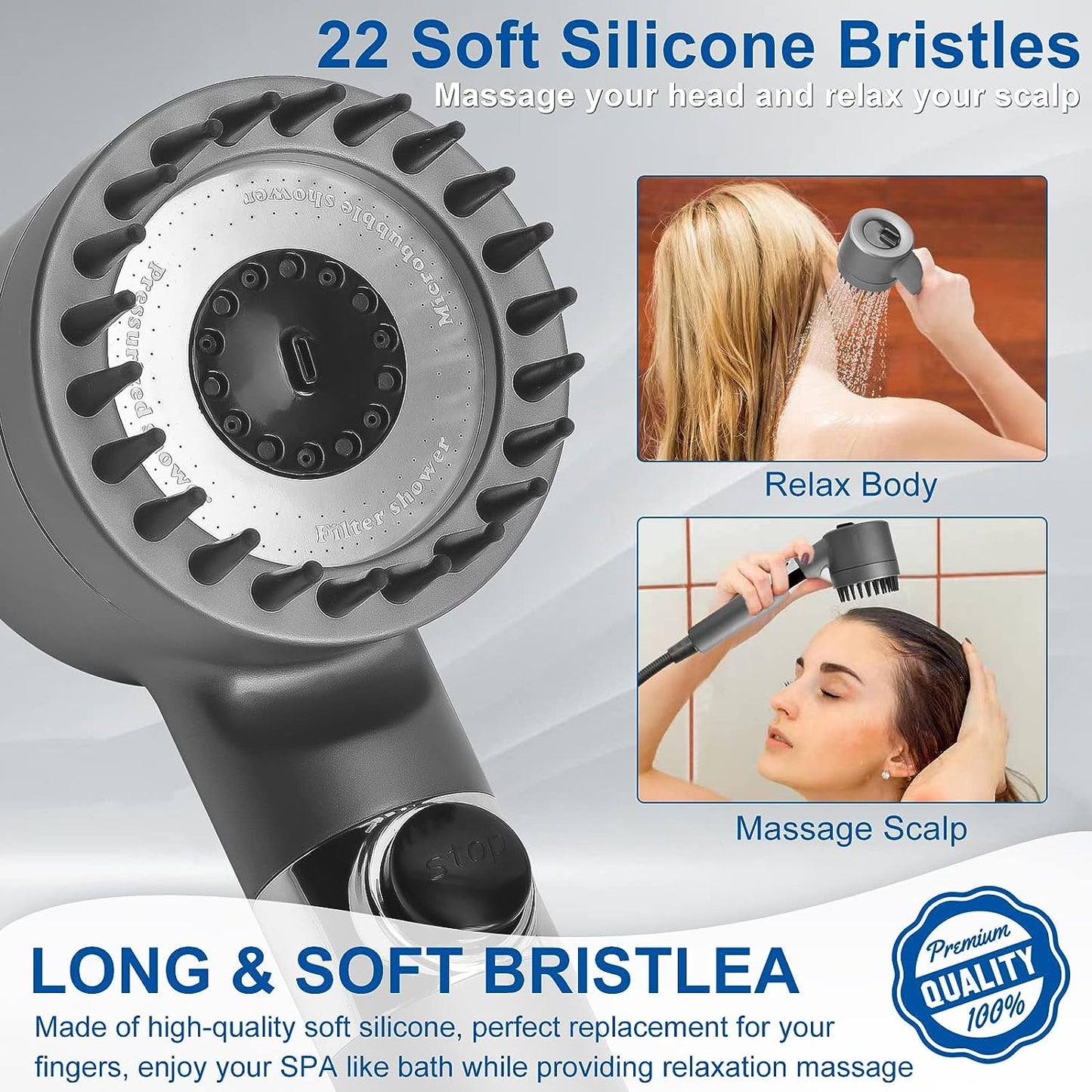 New 4 in 1 Shower Head Spa SET™ - Cart Cove